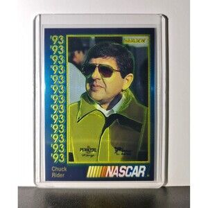 Chuck Rider 1993 Maxx Premier Plus Racing #113 NASCAR Card Bahari Racing